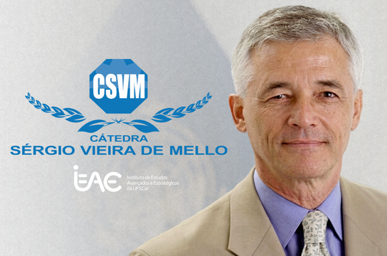 Cátedra busca fortalecer a inserção da temática do refúgio na agenda acadêmica, por meio de atividades de ensino, pesquisa e extensão (Arte: Henrique Matheus)