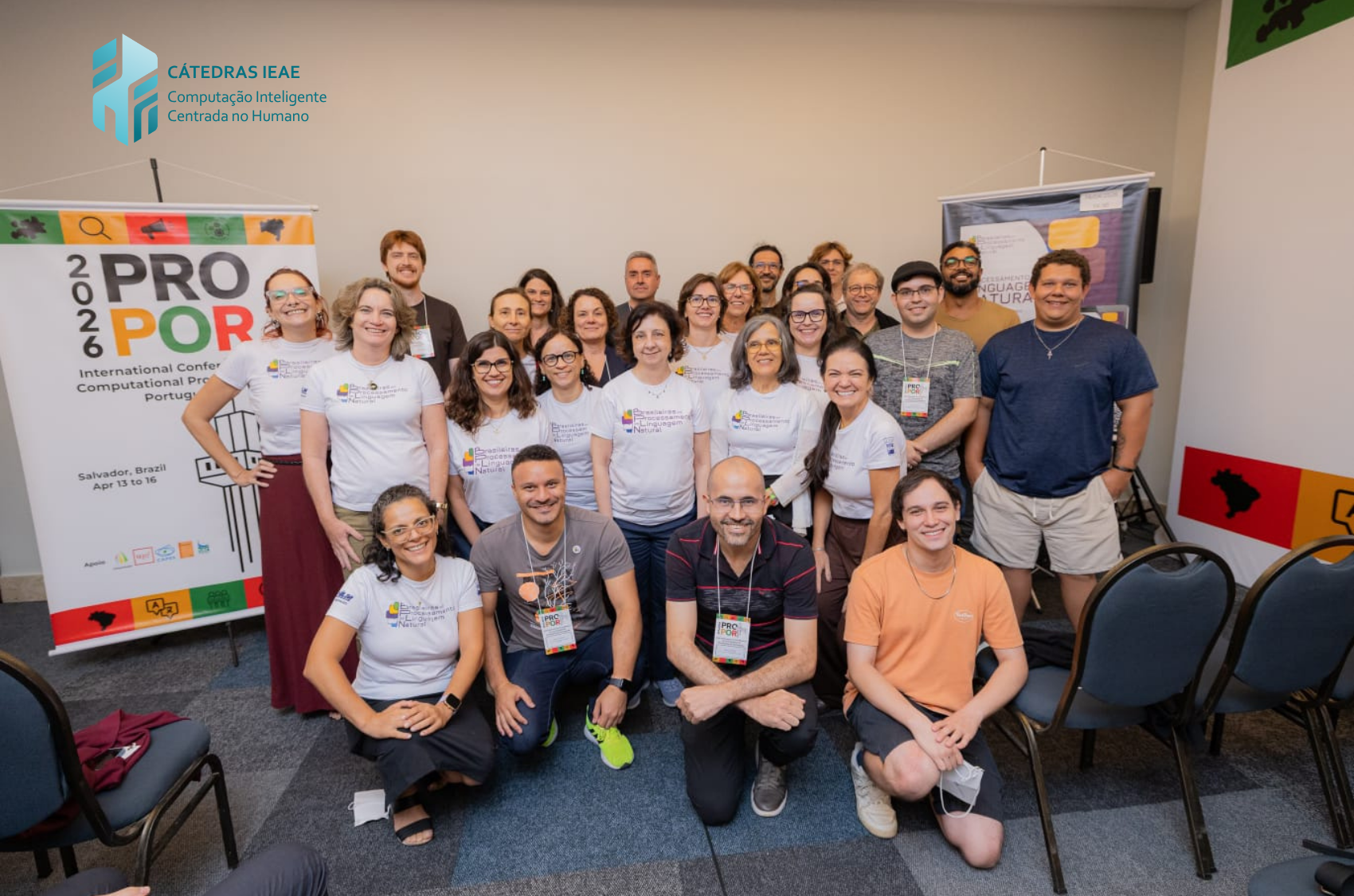 Professoras e professores responsáveis pela organização do livro sobre PLN que será a base das temáticas abordadas no evento (Divulgação)